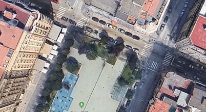 A Coruña, LC - Aérea vista de mapa