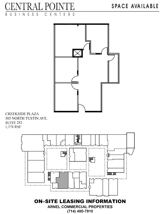 505 N Tustin Ave, Santa Ana, CA en alquiler Plano de la planta- Imagen 1 de 1