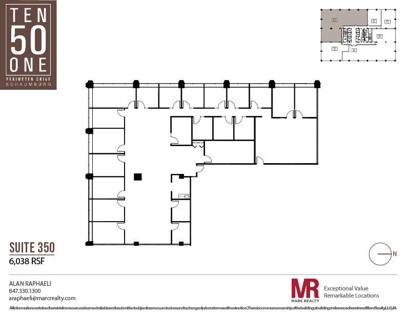 1051 Perimeter Dr, Schaumburg, IL en alquiler Plano de la planta- Imagen 1 de 6