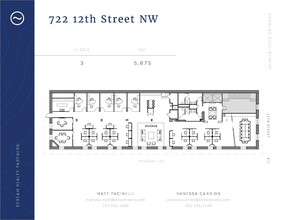 722 12th St NW, Washington, DC en alquiler Plano de la planta- Imagen 1 de 4