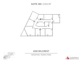 3200 Wilcrest Dr, Houston, TX en alquiler Plano de la planta- Imagen 1 de 1