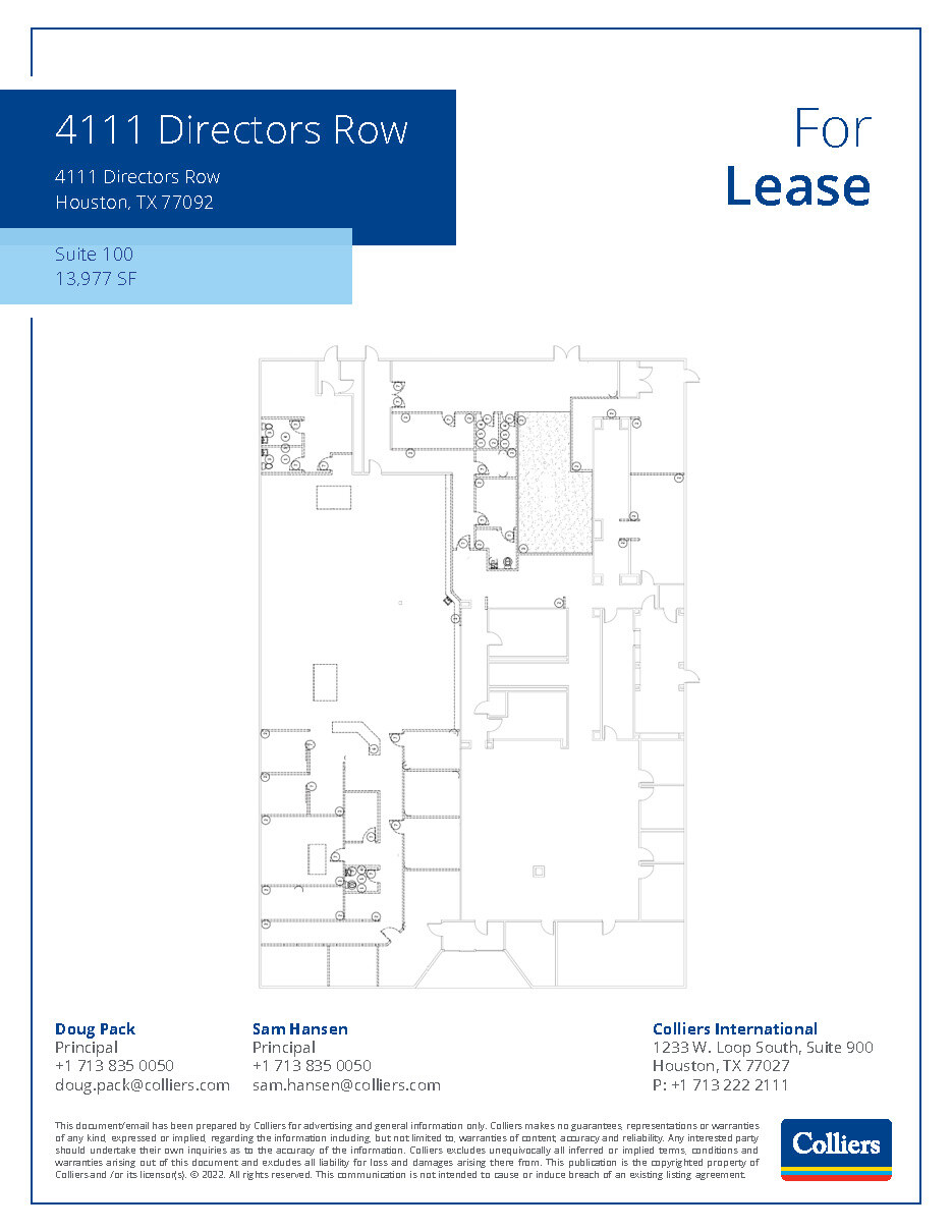 4111 Directors Row, Houston, TX en alquiler Plano de la planta- Imagen 1 de 1