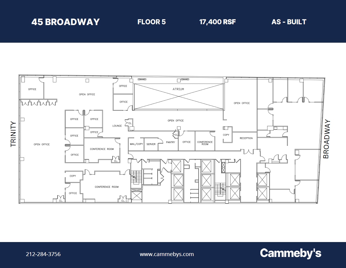 45 Broadway, New York, NY en alquiler Plano de la planta- Imagen 1 de 1