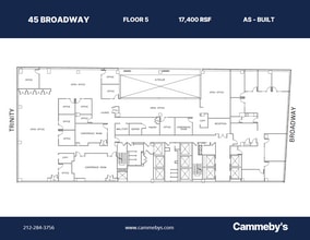 45 Broadway, New York, NY en alquiler Plano de la planta- Imagen 1 de 1