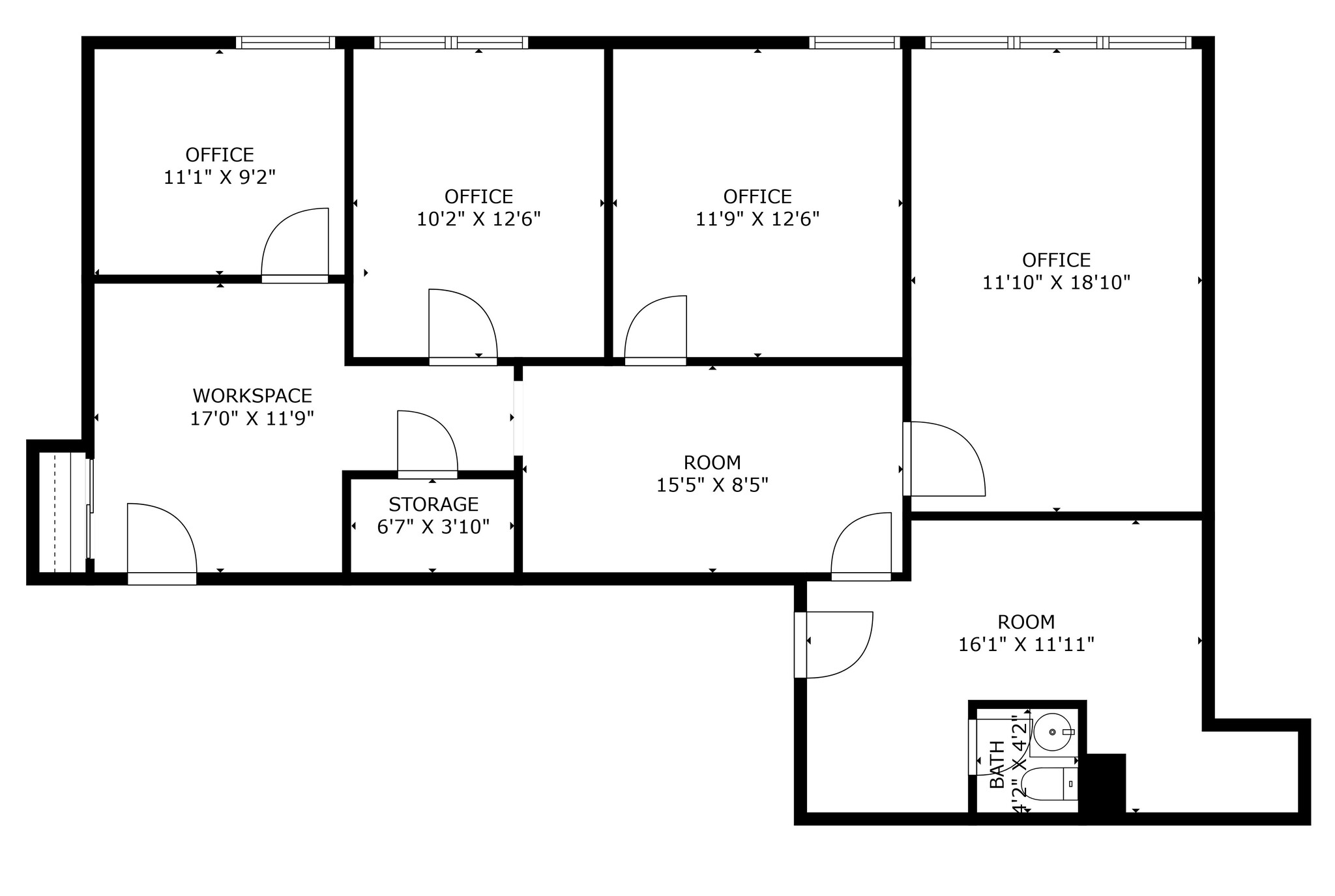 39 S Fullerton Ave, Montclair, NJ en alquiler Plano de planta tipo- Imagen 1 de 1