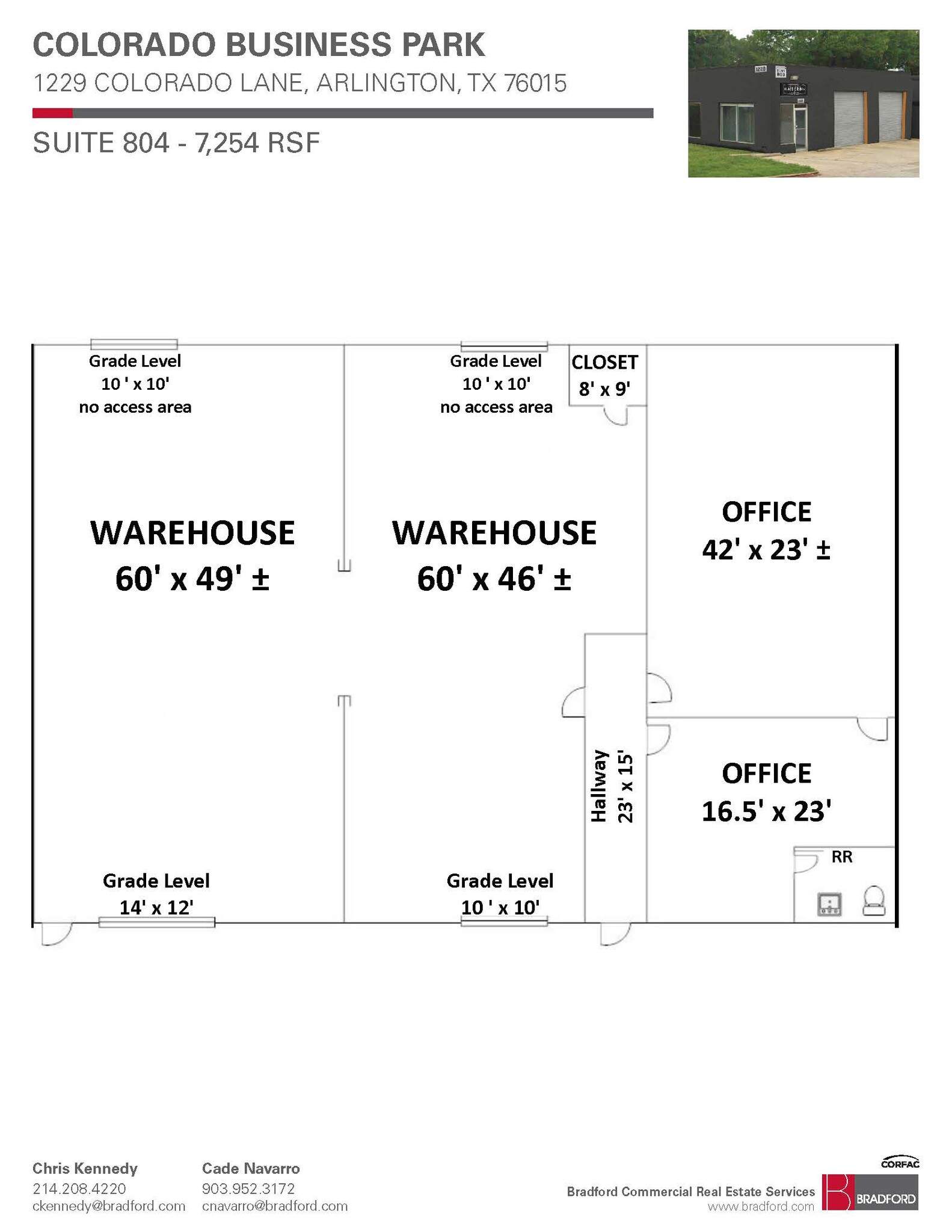 1229 Colorado Ln, Arlington, TX en alquiler Plano de la planta- Imagen 1 de 1