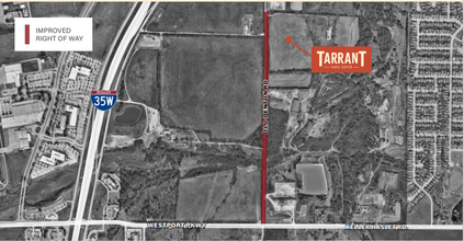 NWC Old Denton Rd & Westport Pky, Roanoke, TX - VISTA AÉREA  vista de mapa