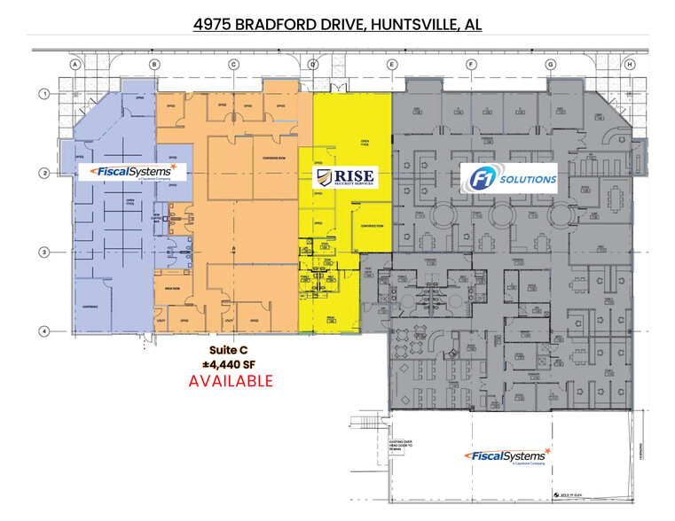 4975 Bradford Dr, Huntsville, AL en alquiler - Plano de la planta - Imagen 3 de 3