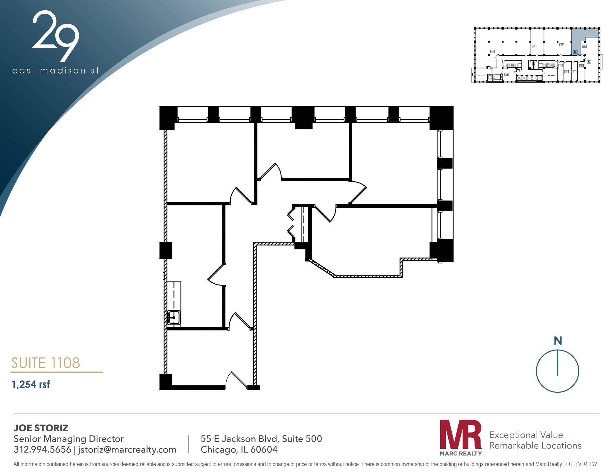 29 E Madison St, Chicago, IL en alquiler Plano de la planta- Imagen 1 de 5