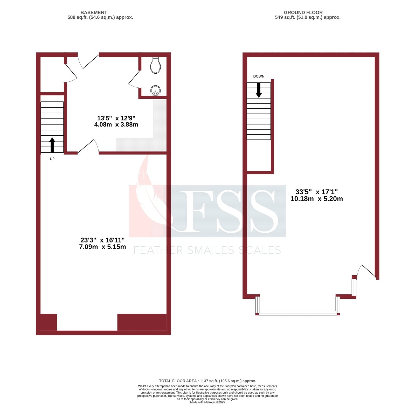 18 Cheltenham Parade, Harrogate en alquiler Plano de la planta- Imagen 1 de 7