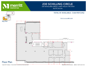 215 Schilling Cir, Hunt Valley, MD en alquiler Plano de la planta- Imagen 1 de 1