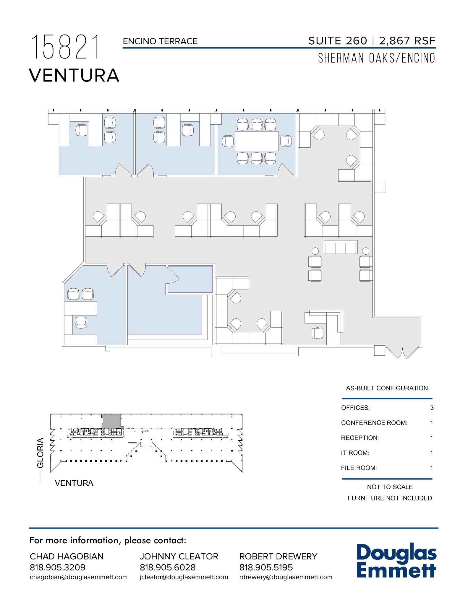 15821 Ventura Blvd, Encino, CA en alquiler Plano de la planta- Imagen 1 de 1