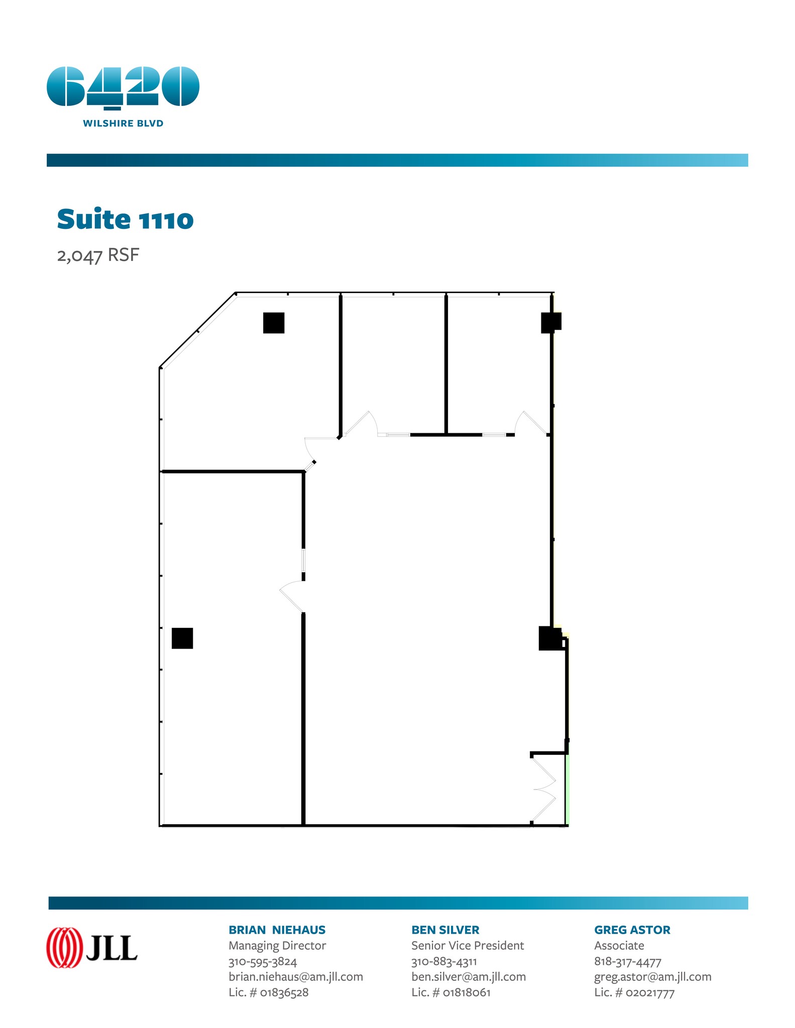 6420 Wilshire Blvd, Los Angeles, CA en alquiler Plano del sitio- Imagen 1 de 1