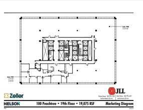 100 Peachtree St NW, Atlanta, GA en alquiler Plano de la planta- Imagen 1 de 1