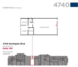 4700 Northgate Blvd, Sacramento, CA en alquiler Plano de la planta- Imagen 1 de 1