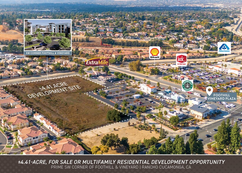 SWC of Foothill Blvd & Vineyard Ave, Rancho Cucamonga, CA en venta - Foto del edificio - Imagen 1 de 17