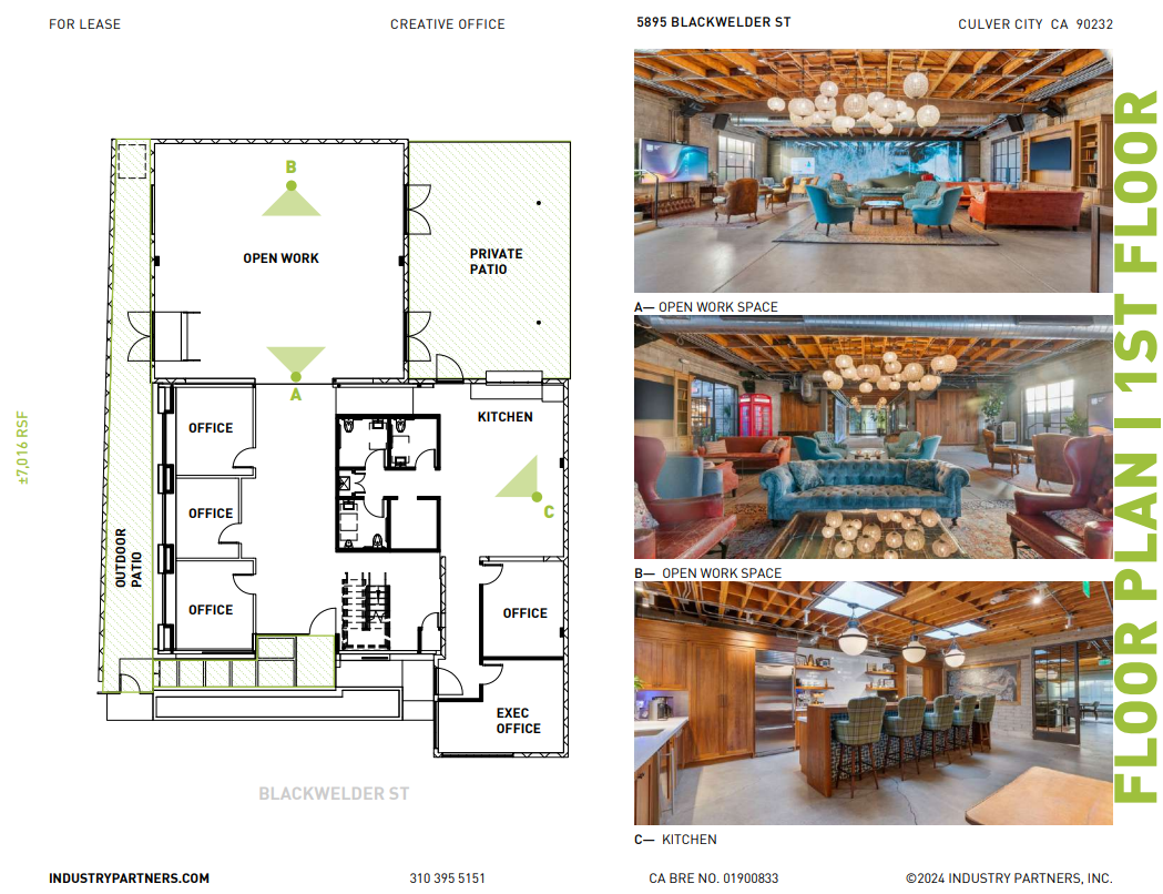 5895 Blackwelder St, Culver City, CA en alquiler Plano de la planta- Imagen 1 de 1