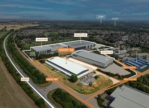Saxon Way, Corby, NTH - Aérea vista de mapa - Image1