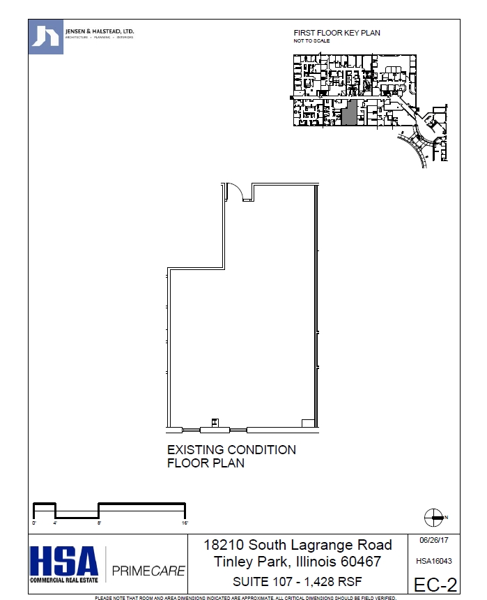 18210 La Grange Rd, Tinley Park, IL en alquiler Plano de la planta- Imagen 1 de 1