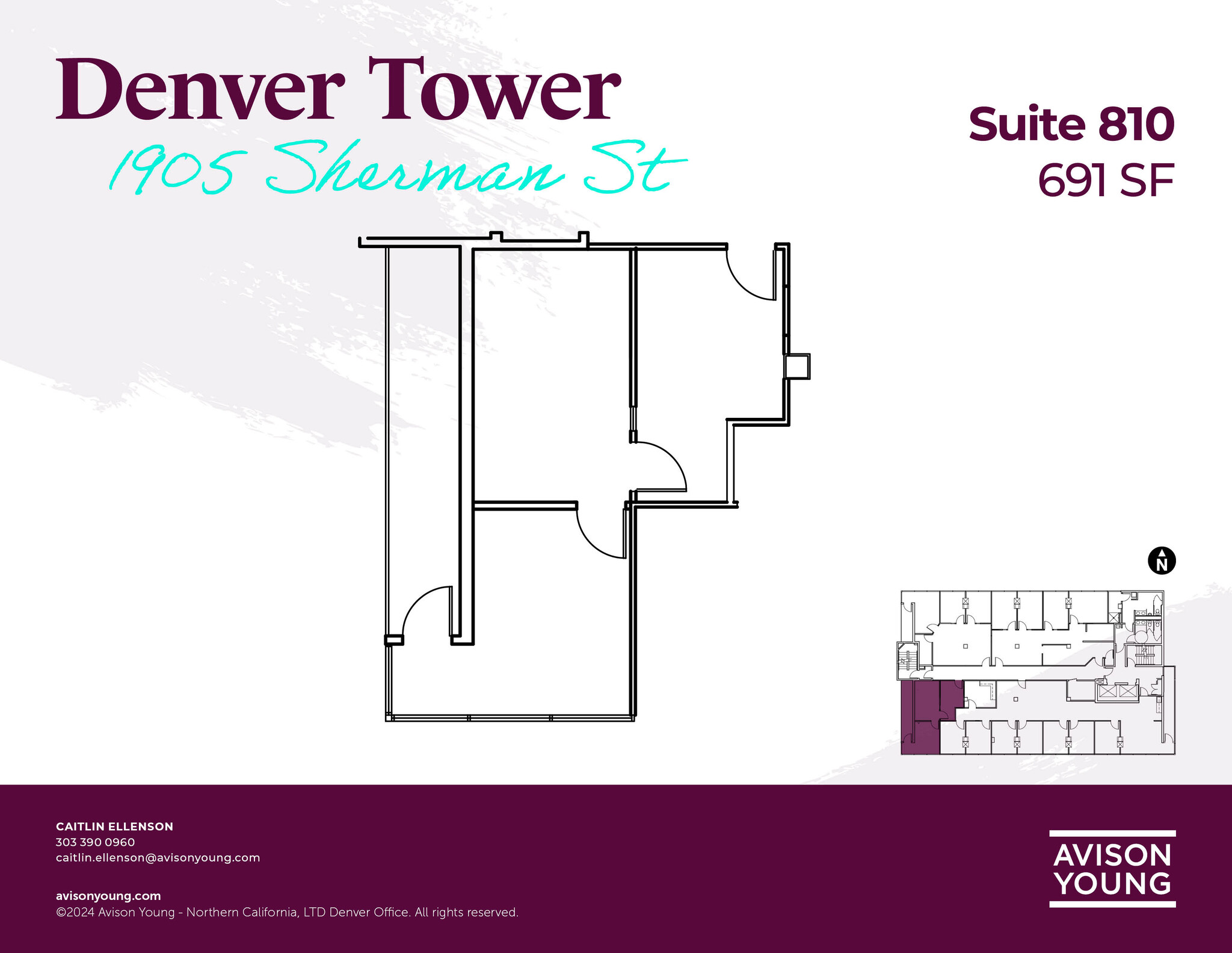 1905 Sherman St, Denver, CO en alquiler Plano de la planta- Imagen 1 de 1