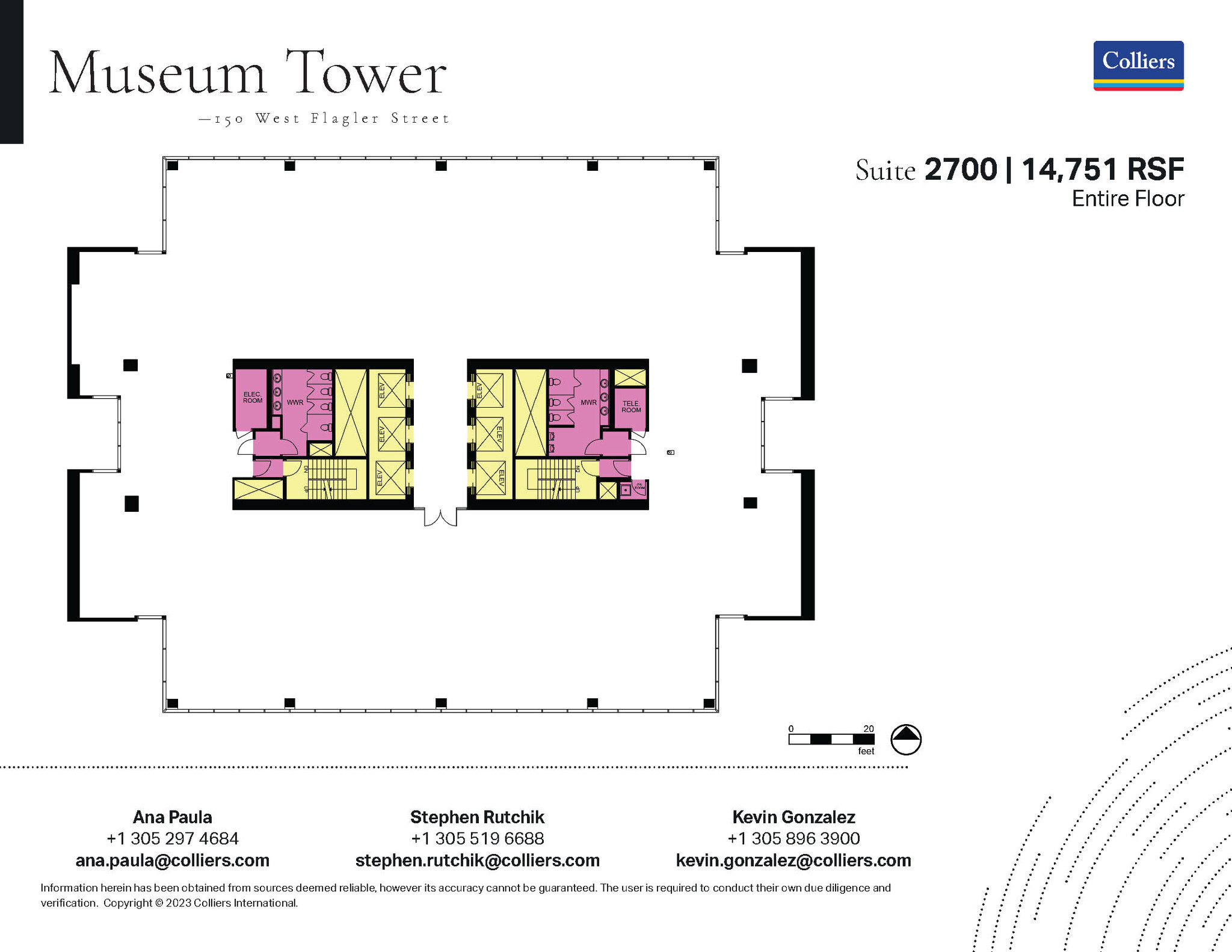 150 W Flagler St, Miami, FL en alquiler Plano de la planta- Imagen 1 de 1