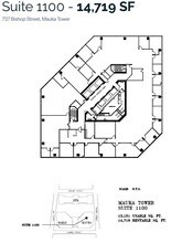 733 Bishop St, Honolulu, HI en alquiler Plano de la planta- Imagen 1 de 1