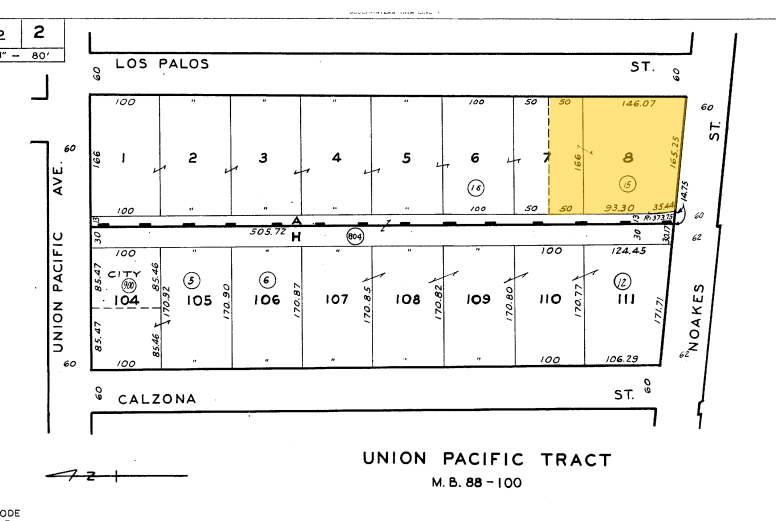 1555 Los Palos St, Los Angeles, CA en alquiler - Plano de solar - Imagen 3 de 5