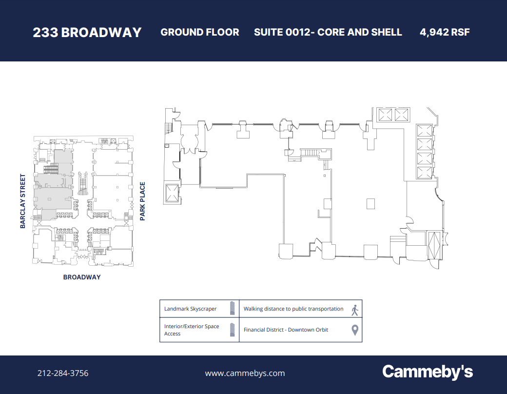 233 Broadway, New York, NY en alquiler Plano de la planta- Imagen 1 de 1