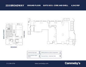 233 Broadway, New York, NY en alquiler Plano de la planta- Imagen 1 de 1