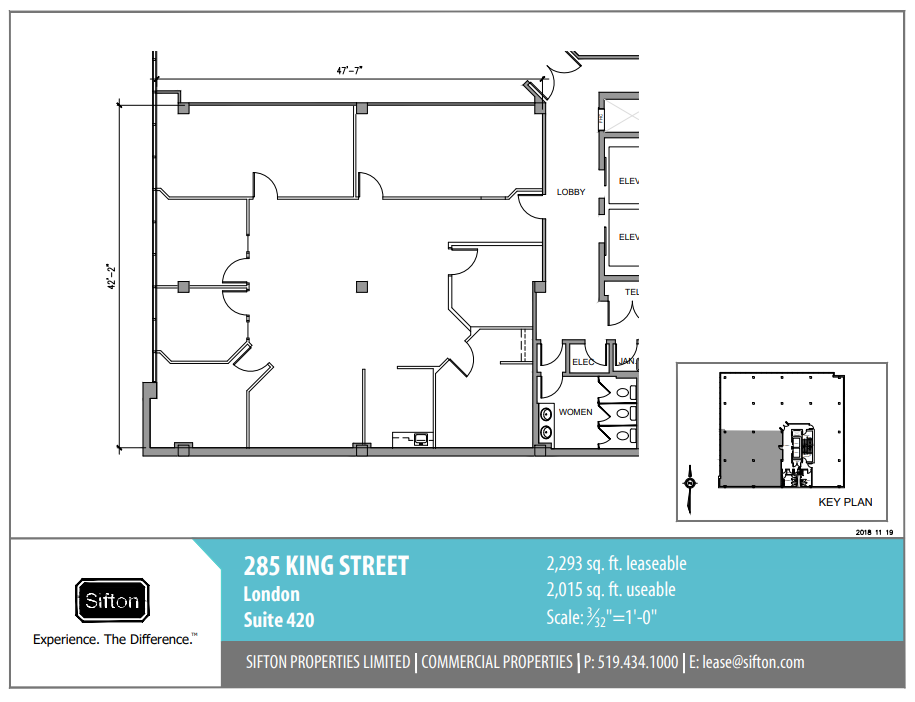 285 King St, London, ON en alquiler Plano de la planta- Imagen 1 de 1