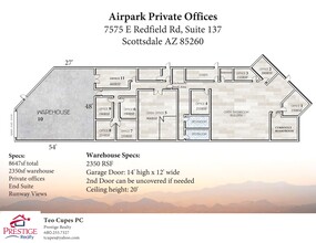 7575 E Redfield Rd, Scottsdale, AZ en alquiler Plano del sitio- Imagen 1 de 1