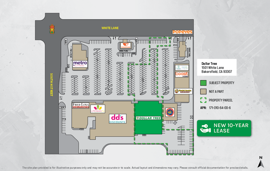 1501 White Ln, Bakersfield, CA en venta - Plano del sitio - Imagen 2 de 4