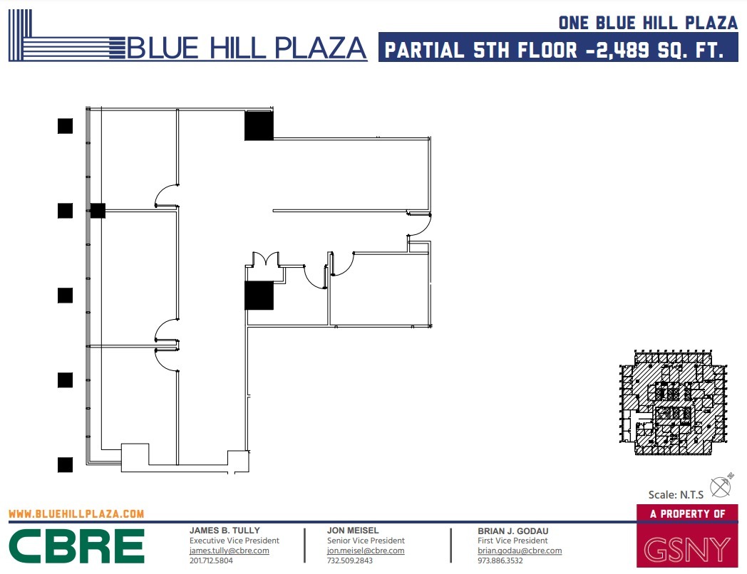 1 Blue Hill Plz, Pearl River, NY en alquiler Plano de la planta- Imagen 1 de 1