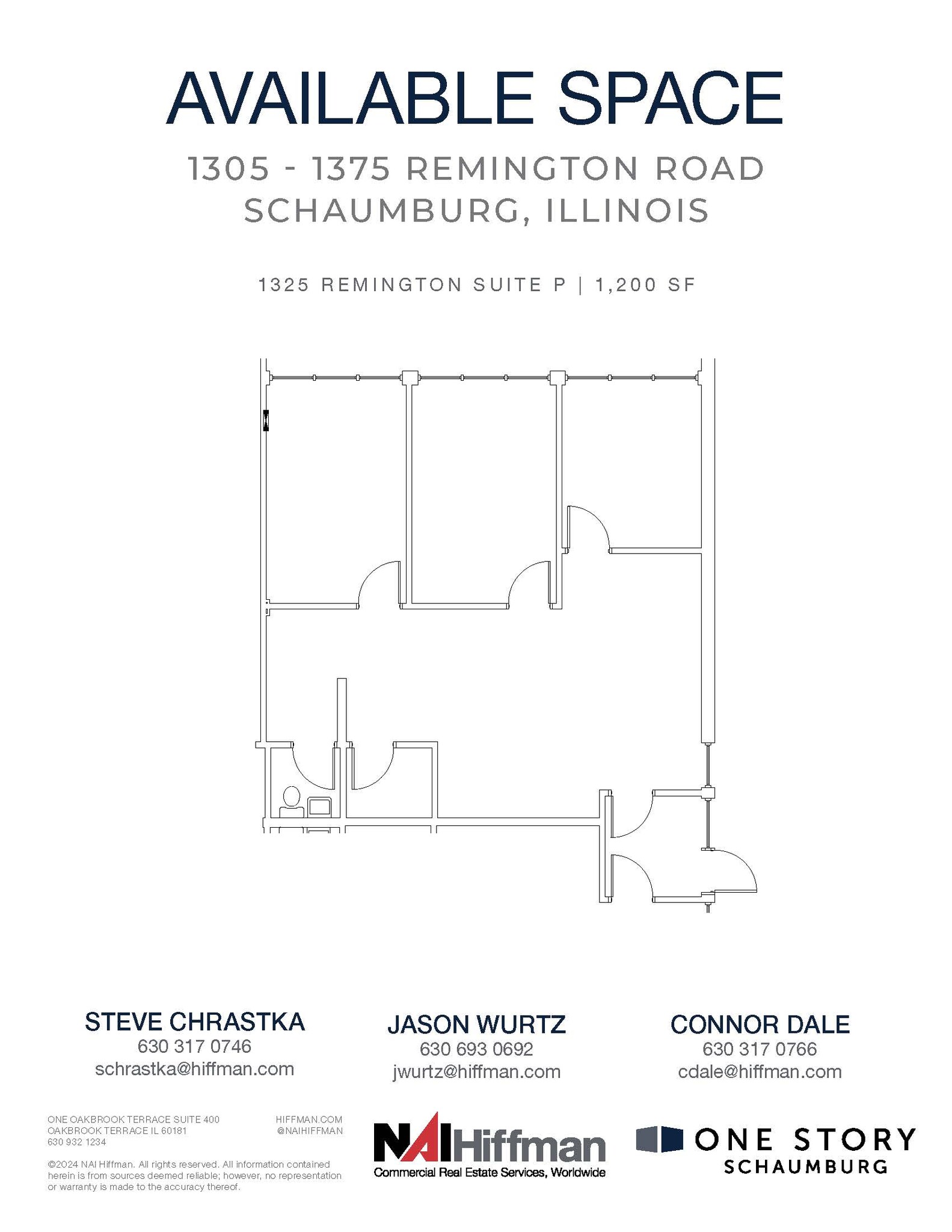 1305 Remington Rd, Schaumburg, IL en alquiler Plano de la planta- Imagen 1 de 2