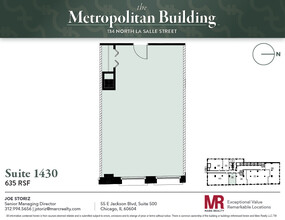 134 N LaSalle St, Chicago, IL en alquiler Plano de la planta- Imagen 1 de 4