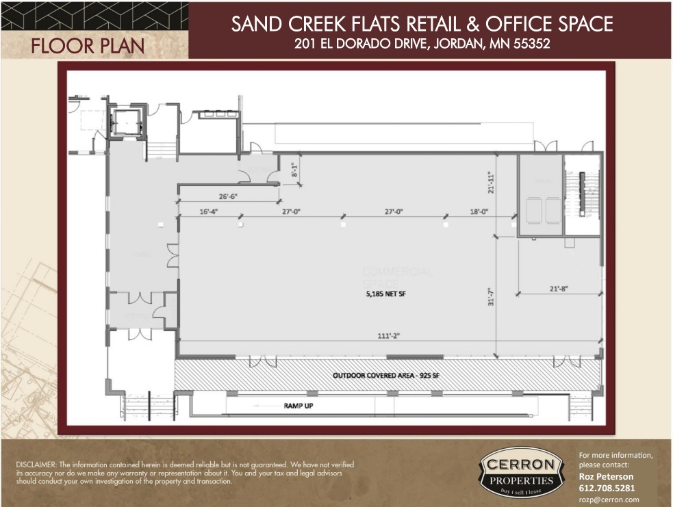 201 El Dorado Dr, Jordan, MN en alquiler Plano de la planta- Imagen 1 de 2