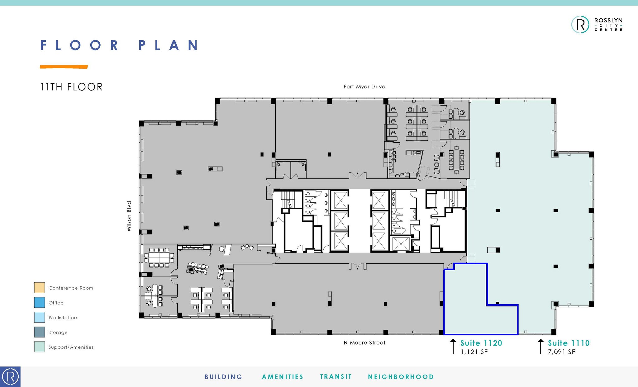 1700 N Moore St, Arlington, VA en alquiler Plano de la planta- Imagen 1 de 1