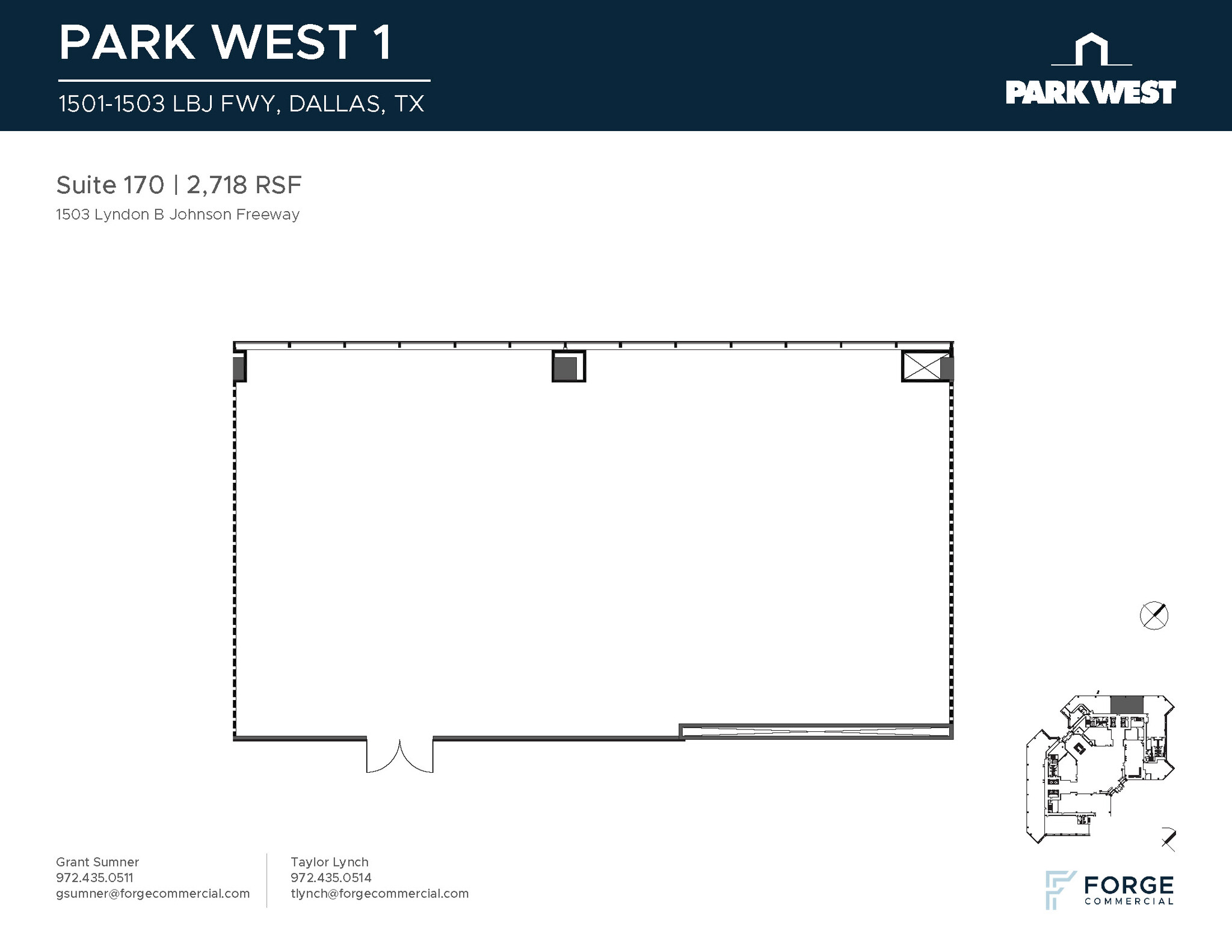 1501-1507 Lyndon B Johnson Fwy, Dallas, TX en alquiler Plano de la planta- Imagen 1 de 2