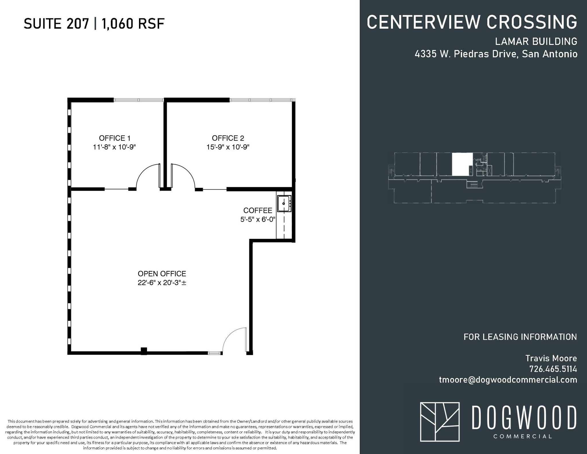 4538 Centerview Dr, San Antonio, TX en alquiler Plano de la planta- Imagen 1 de 1