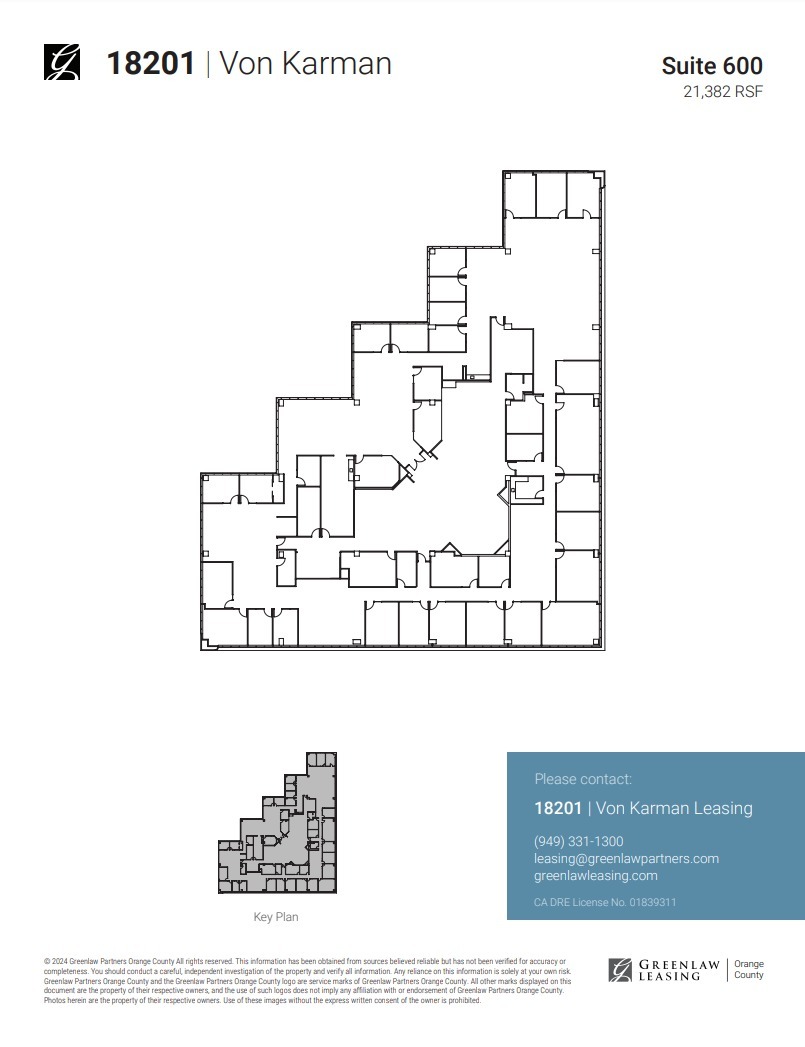 18301 Von Karman Ave, Irvine, CA en alquiler Plano de la planta- Imagen 1 de 1