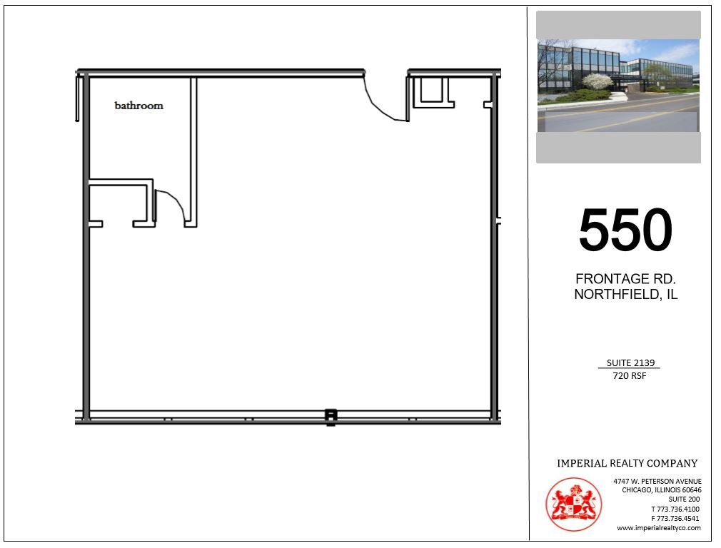 540-550 W Frontage Rd, Northfield, IL en alquiler Plano de la planta- Imagen 1 de 2