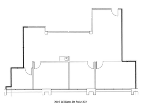 3016 Williams Dr, Fairfax, VA en alquiler Plano de la planta- Imagen 2 de 2