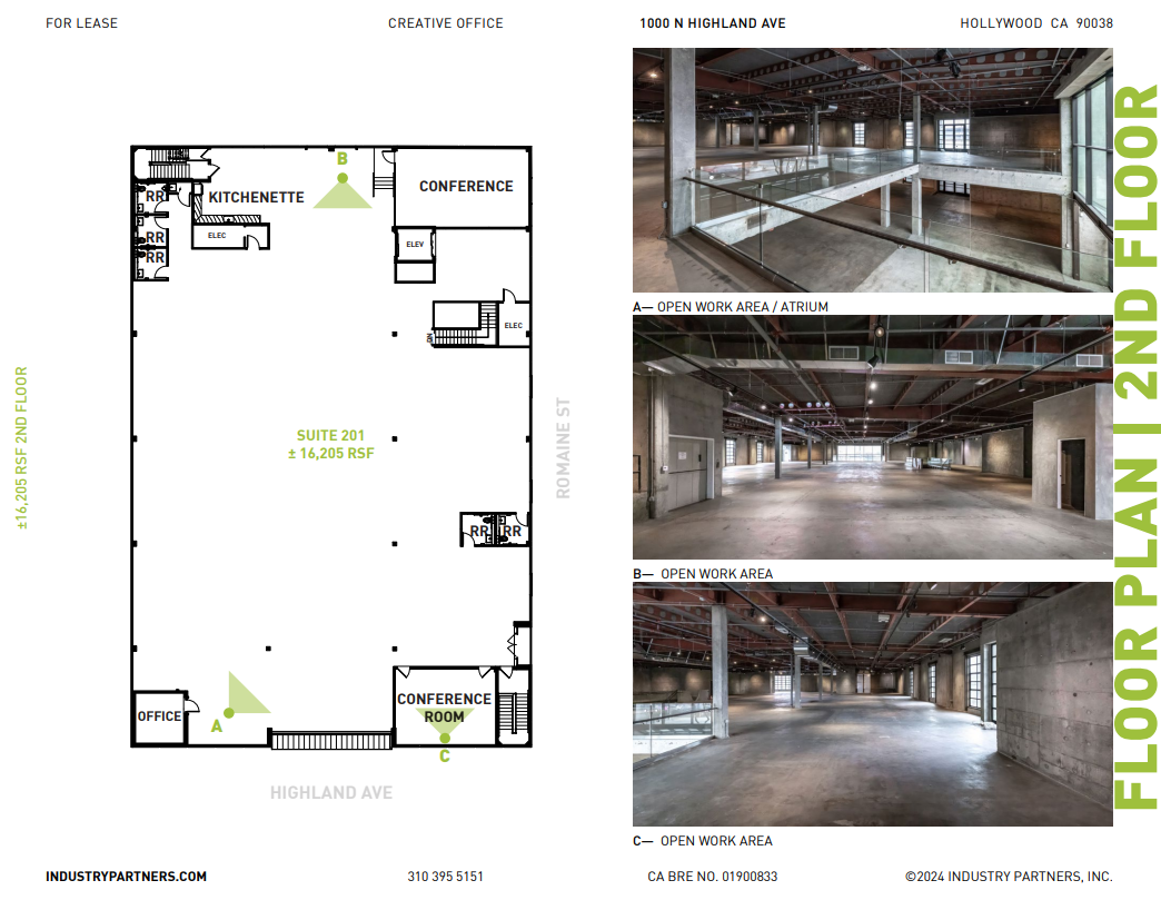 1000 N Highland Ave, Los Angeles, CA en alquiler Plano de la planta- Imagen 1 de 1