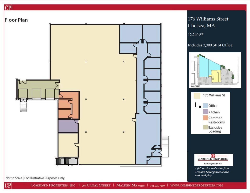 172-176 Williams St, Chelsea, MA en alquiler Plano de la planta- Imagen 1 de 1