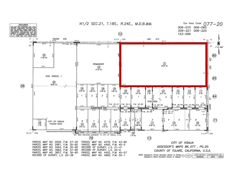 8827 Avenue 312, Visalia, CA en venta - Plano de solar - Imagen 3 de 9