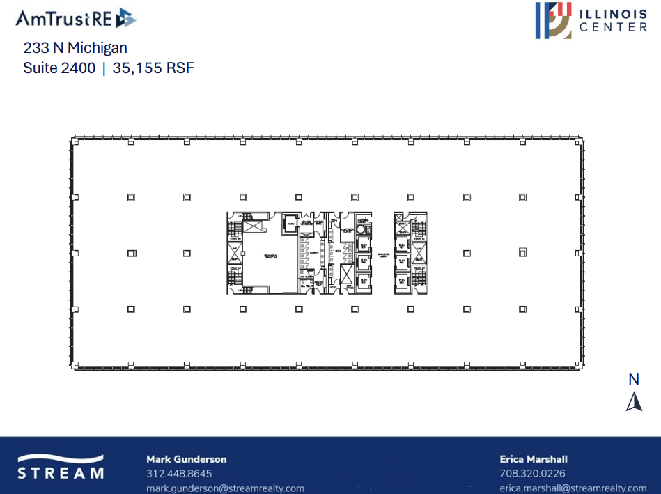 233 N Michigan Ave, Chicago, IL en alquiler Plano de la planta- Imagen 1 de 1