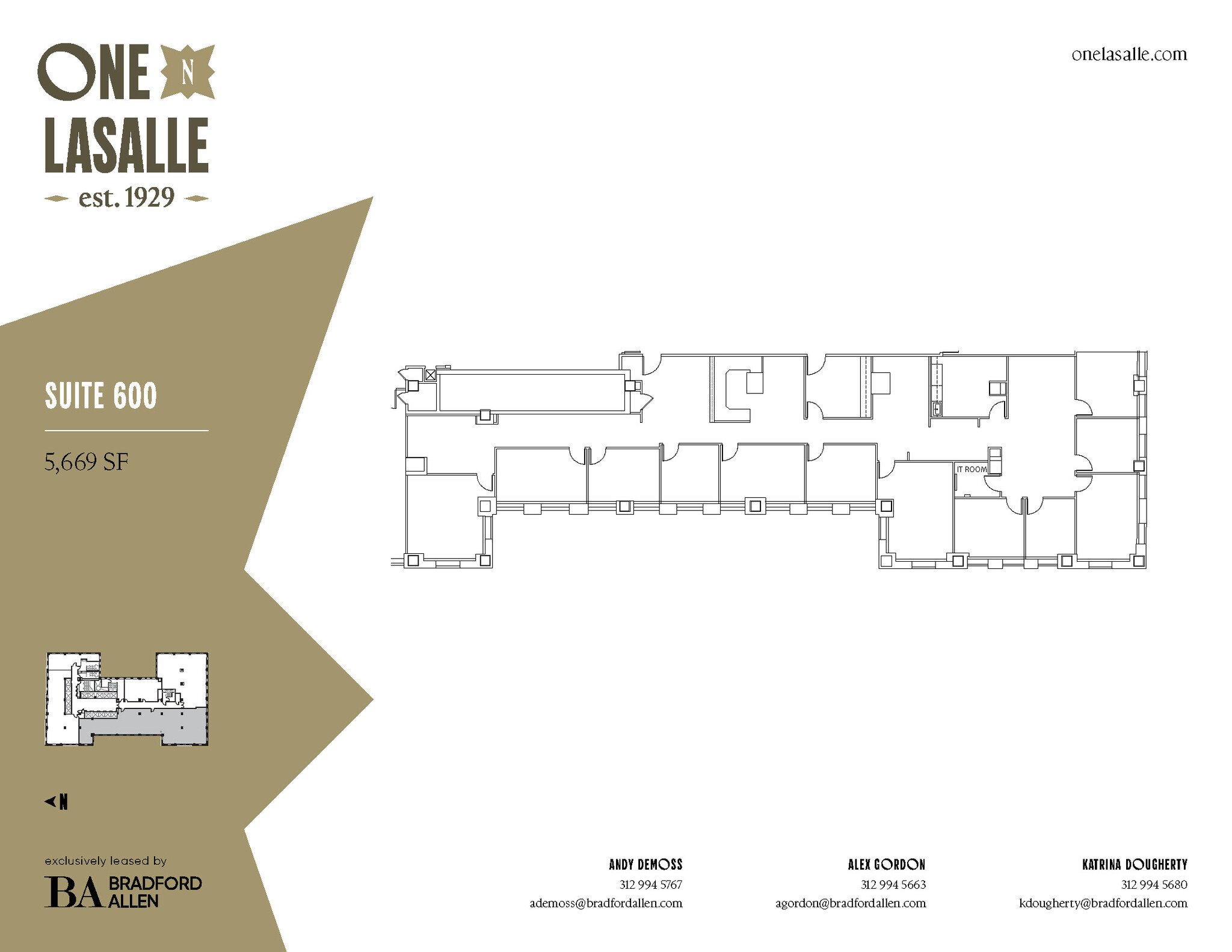 1 N La Salle St, Chicago, IL en alquiler Plano de la planta- Imagen 1 de 1