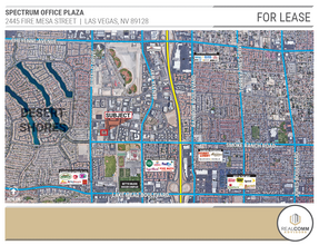 2445 Fire Mesa St, Las Vegas, NV - VISTA AÉREA  vista de mapa