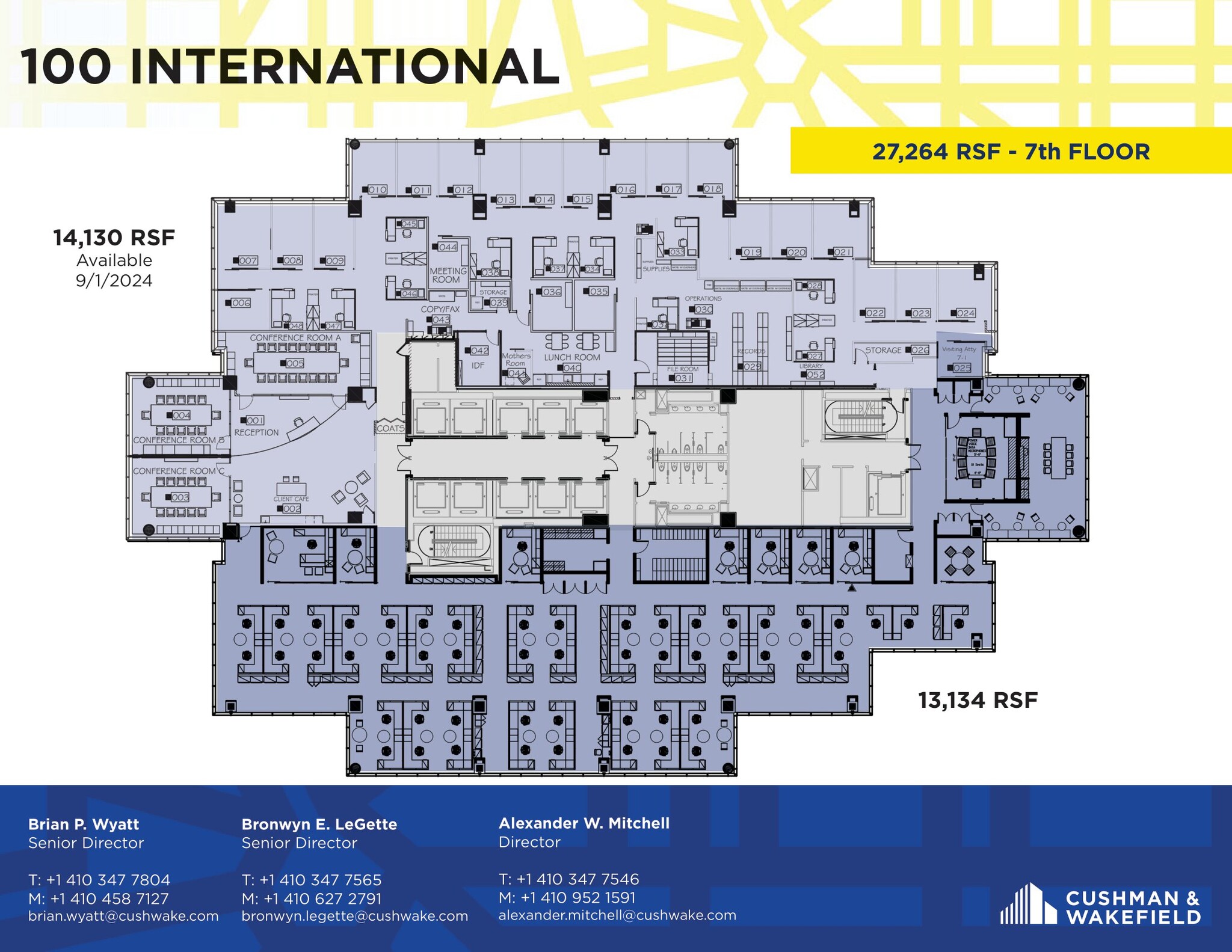 100 International Dr, Baltimore, MD en alquiler Plano de la planta- Imagen 1 de 1