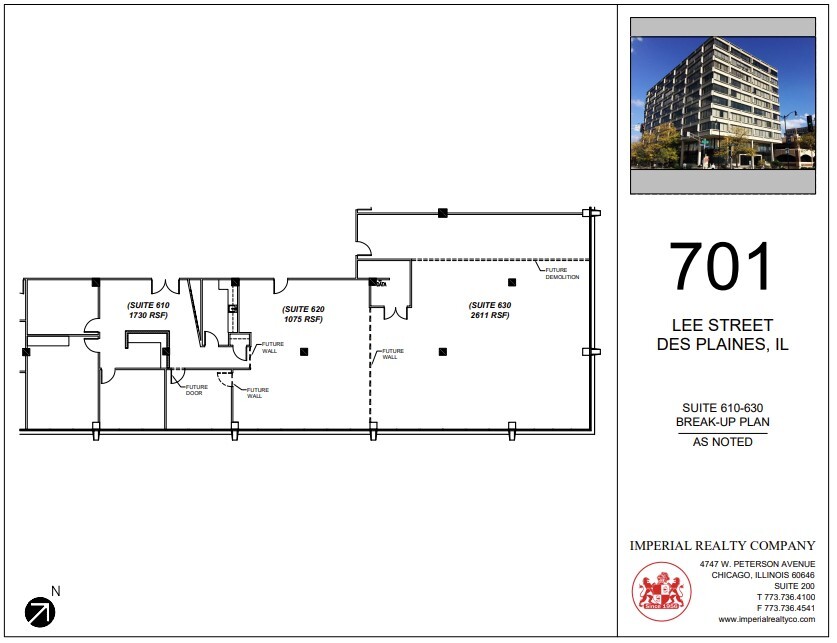 701 Lee St, Des Plaines, IL en alquiler Plano de la planta- Imagen 1 de 1